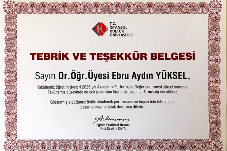 Eğitim Fakültesi Akademik Performans Değerlendirmesi